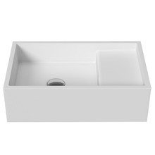 CDesign 485mm Matte White Rectangular Wall Hung Basin
